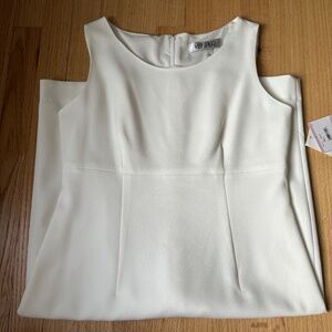 White Kasper Sheath Dress - Size 6 NWT